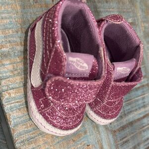 Vans Kids Glitter Pink Shoes